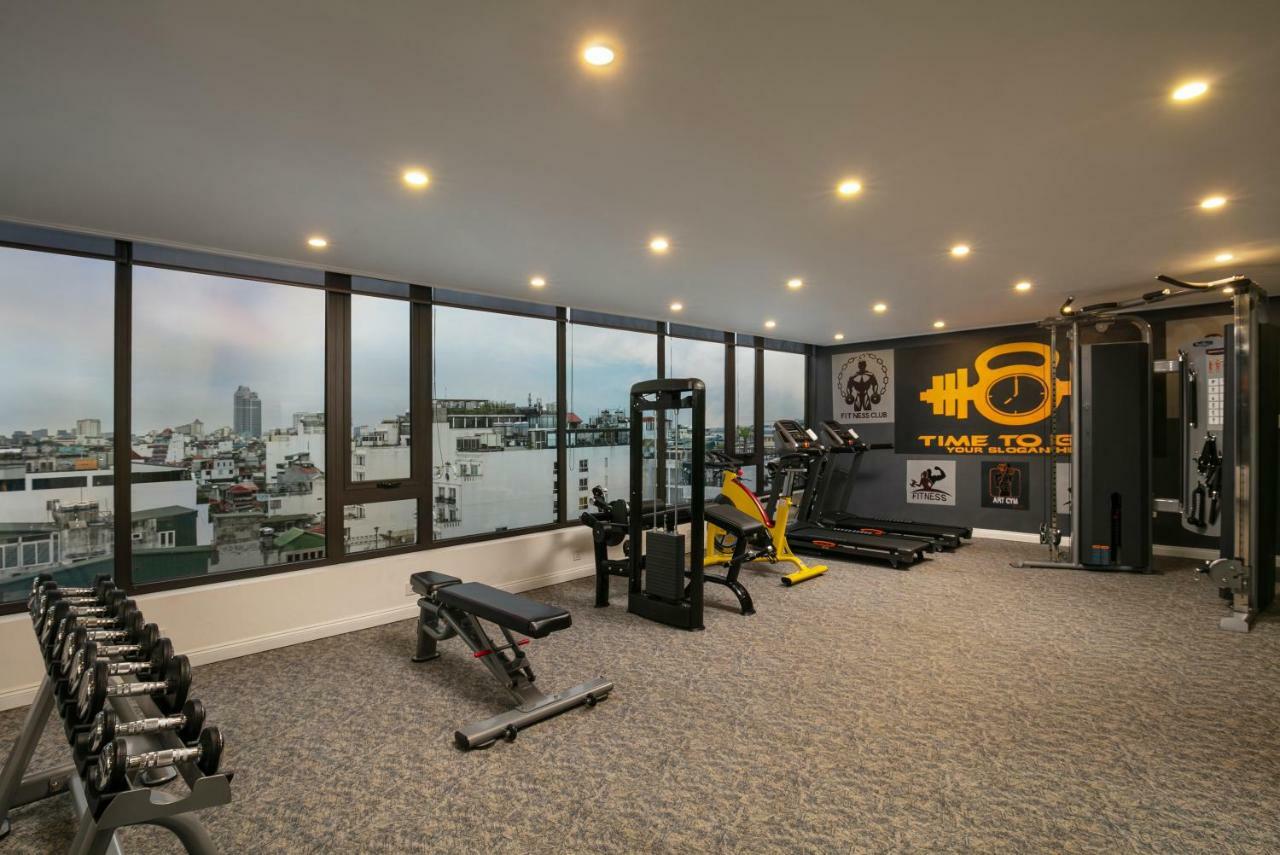 The Oriental Jade Hotel Hanói Exterior foto The gym at the 18th floor